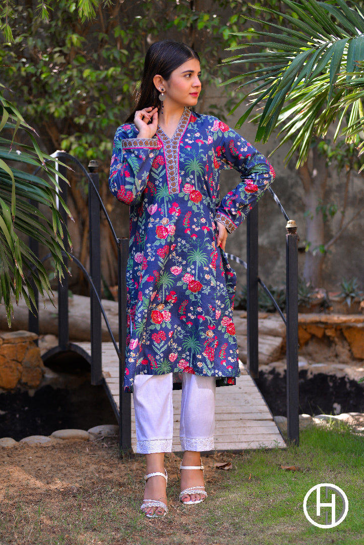 PRINTED LAWN 1PCS STITCHED (KHCL-18)