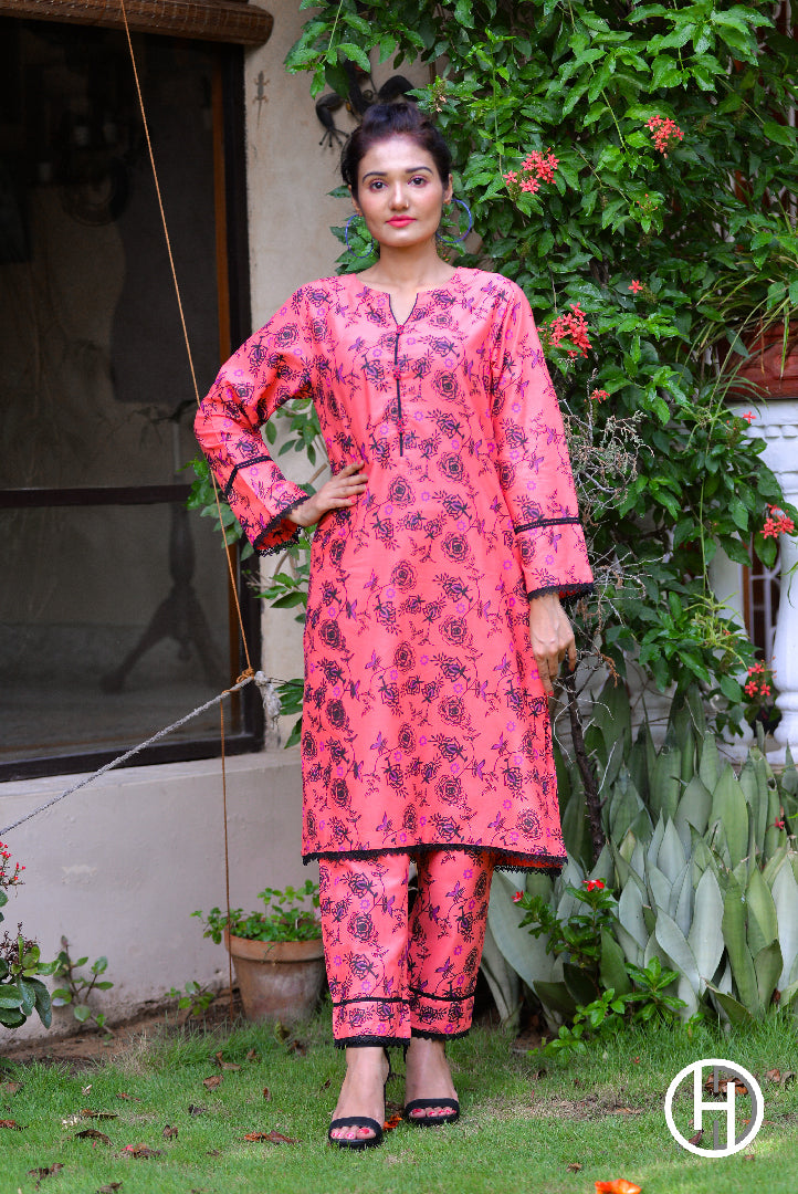 PRINTED LAWN 2PCS STITCHED (KHCL-13)