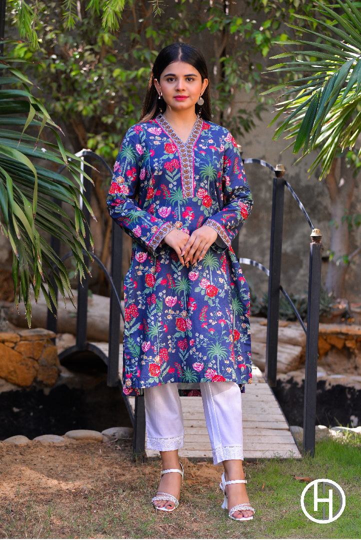 PRINTED LAWN 1PCS STITCHED (KHCL-18)