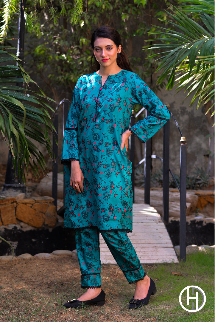 PRINTED LAWN 2PCS STITCHED (KHCL-12)