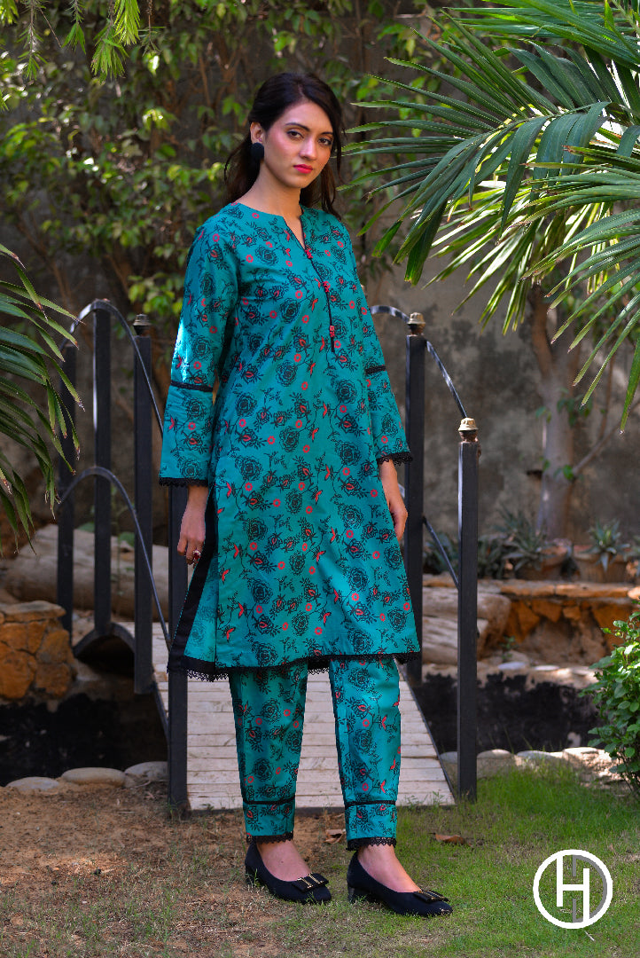 PRINTED LAWN 2PCS STITCHED (KHCL-12)