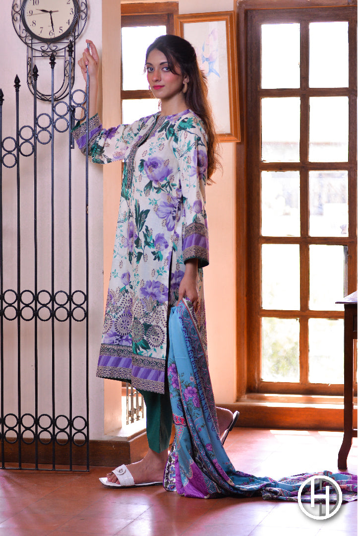 PRINTED LAWN 2PCS STITCHED (KHCL-10)