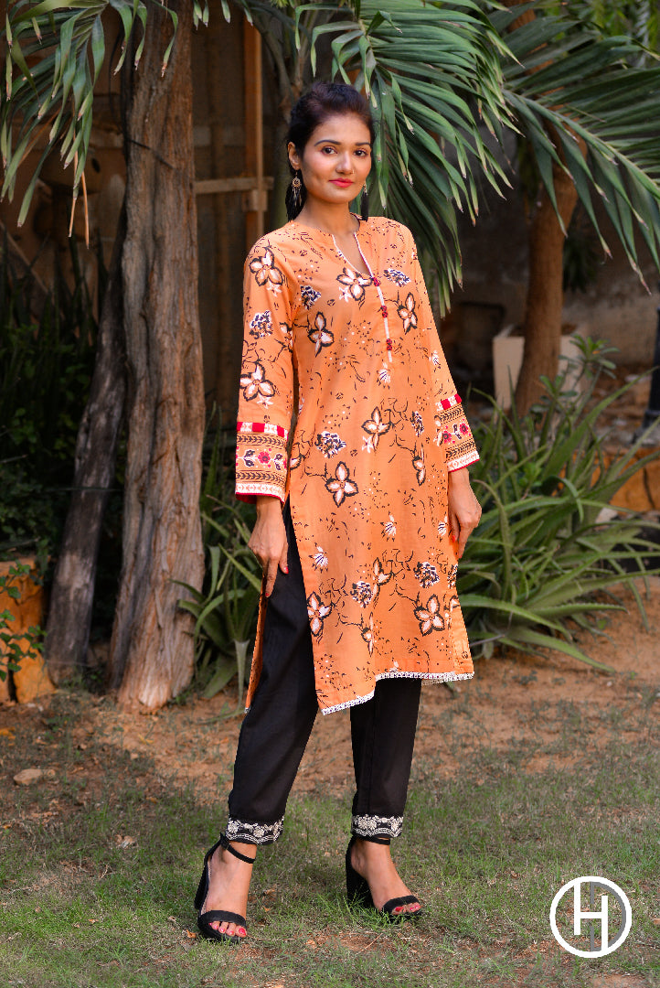 PRINTED LAWN 1PCS STITCHED (KHCL-14)