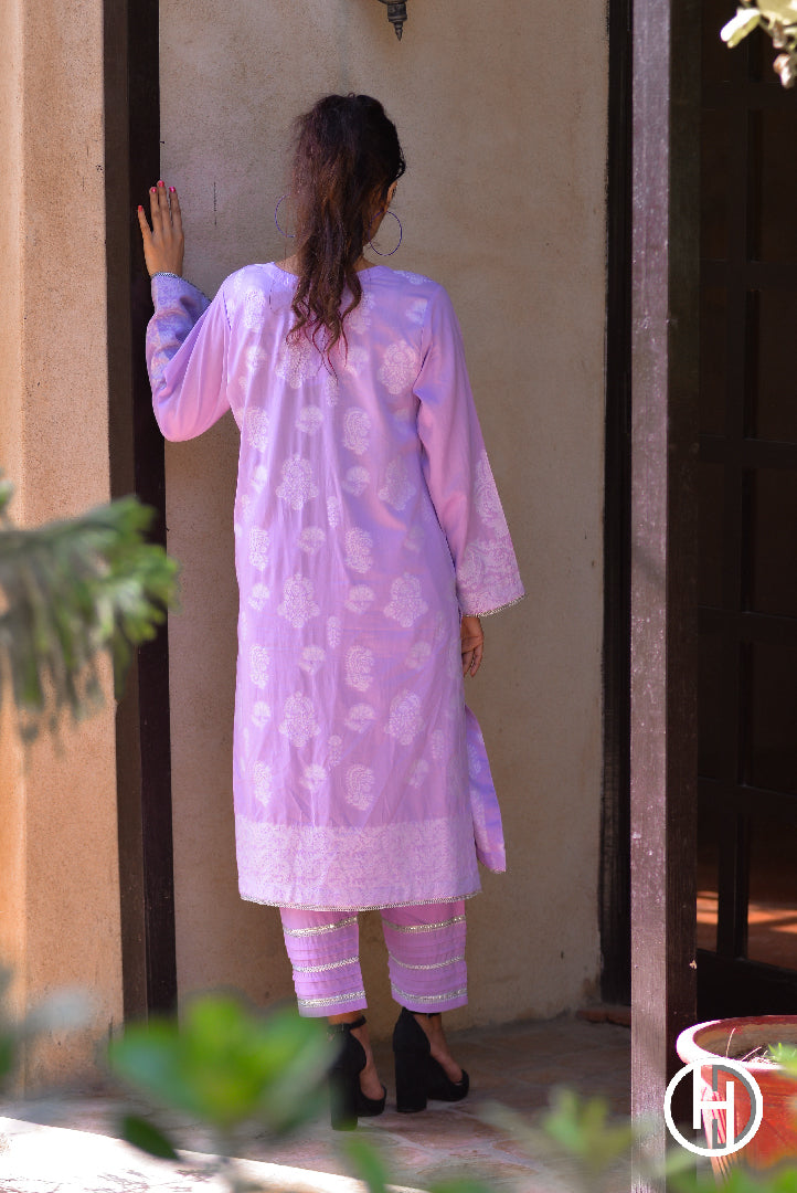 JACQUARD SUIT 2PCS STITCHED (KHJS-01)